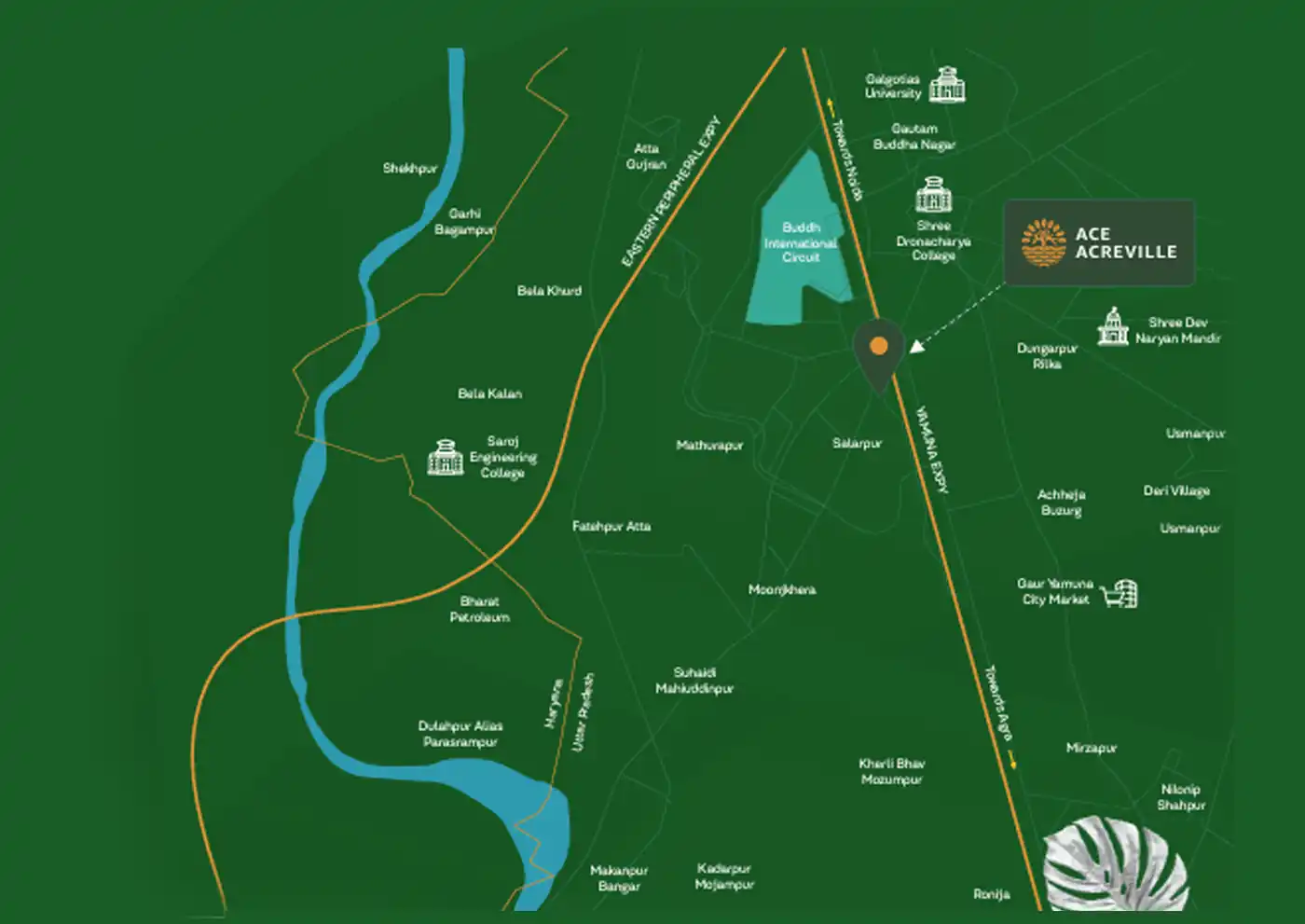 ACE AcreVille Location Map